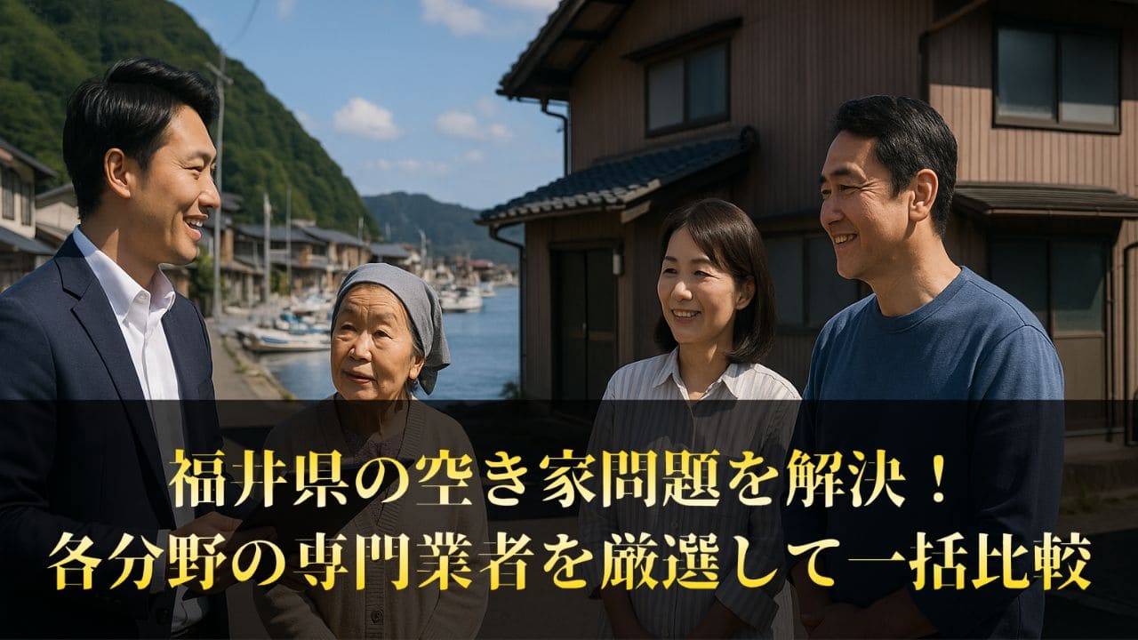 福井県の専門業者を紹介【空き家の手続き・処分に悩んだら？】
