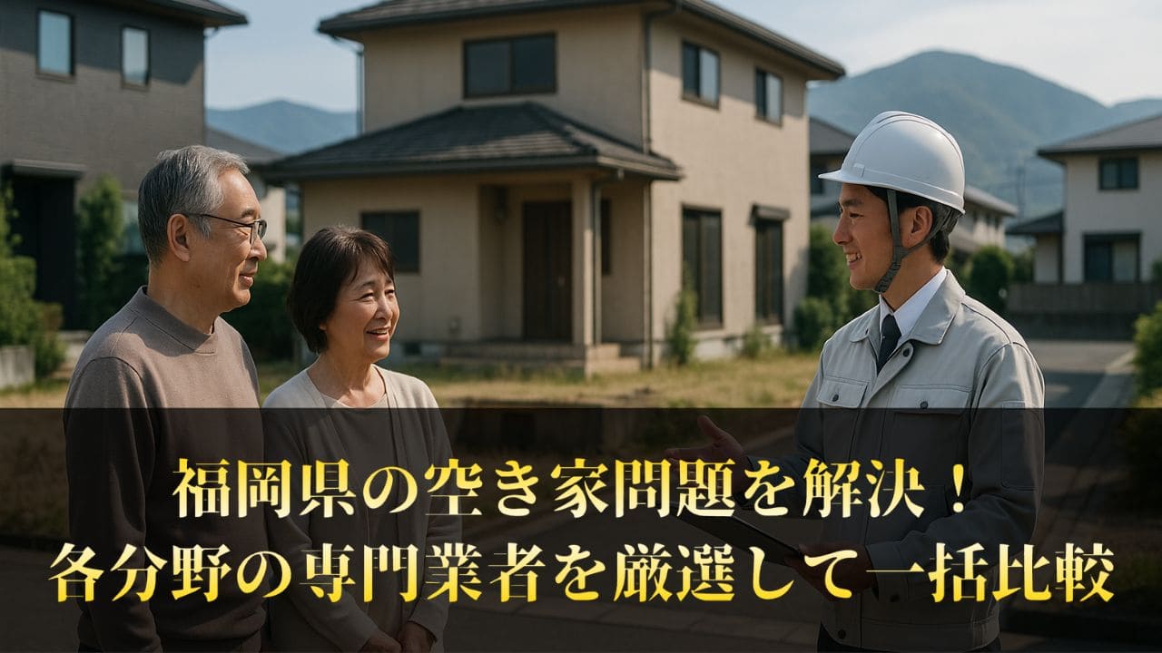 福岡県で空き家の悩みはプロに任せる！信頼の5社を厳選