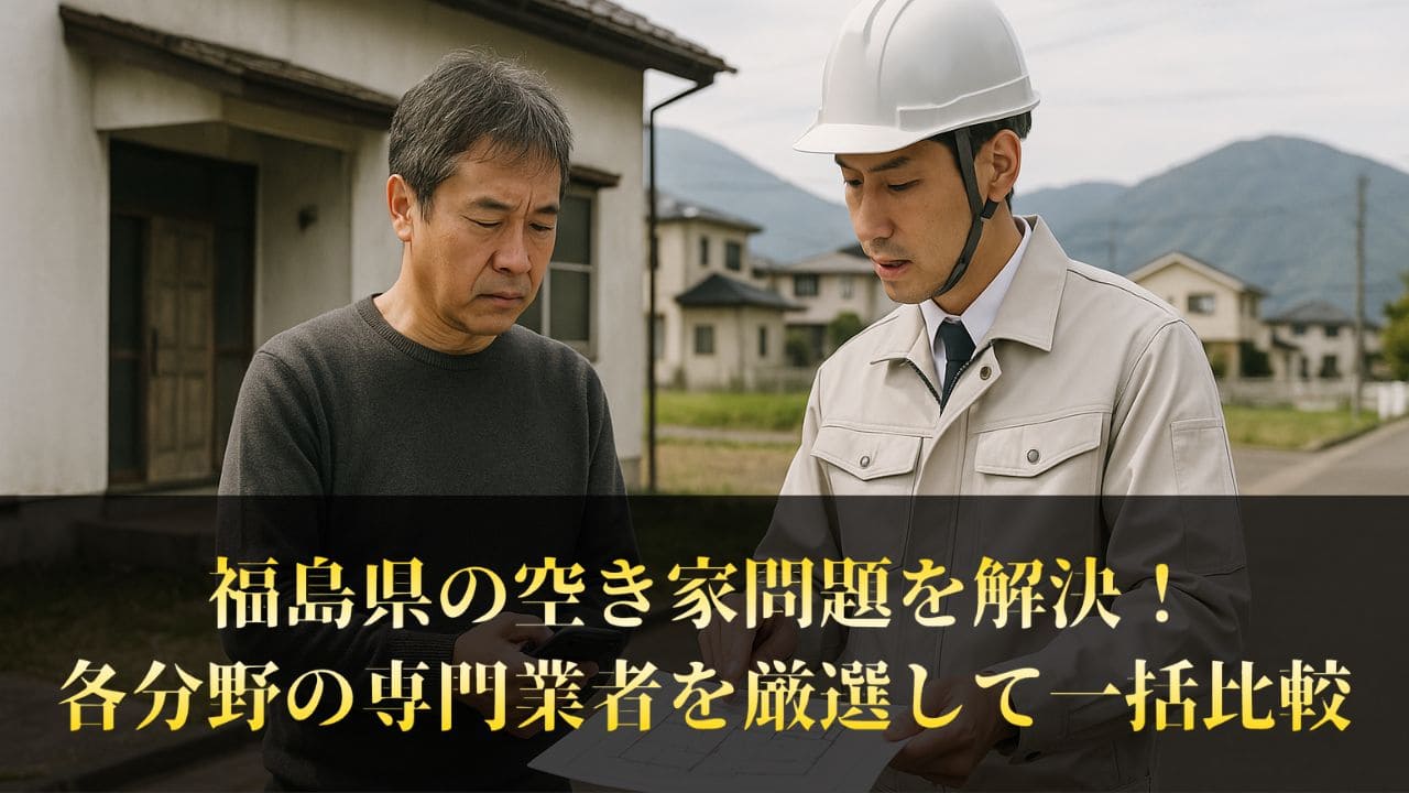福島県で空き家をどうする？専門業者にまとめて相談しよう