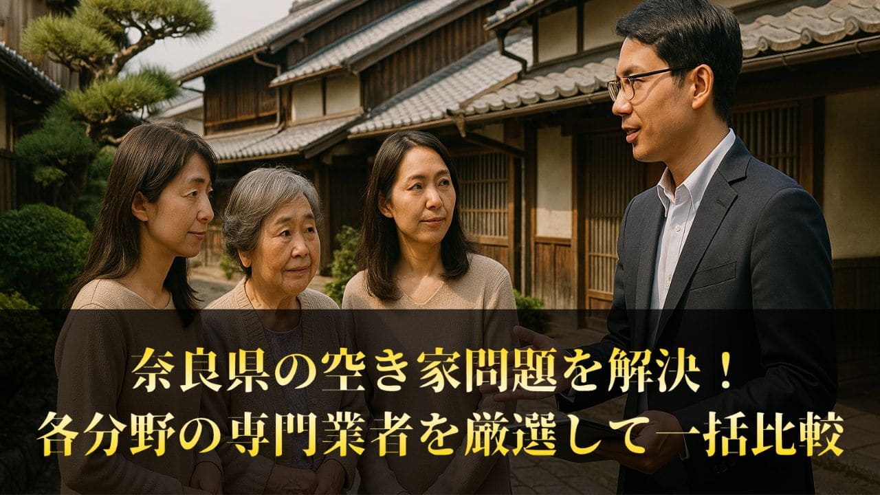 奈良県の空き家対策、まずはこの5社からチェック！