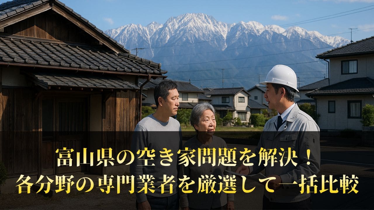 富山県の空き家対策はこの5社で決まり！対応ジャンルも紹介