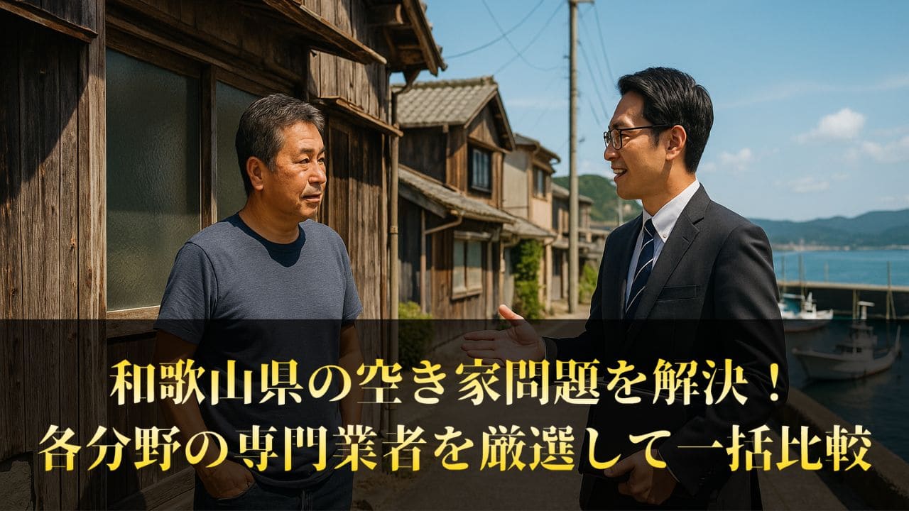 【地域密着】和歌山県の空き家解決に強い地元業者を紹介